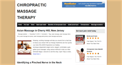 Desktop Screenshot of chiropracticmassagetherapy.com
