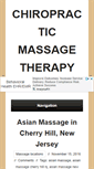 Mobile Screenshot of chiropracticmassagetherapy.com