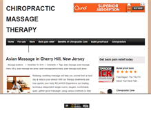 Tablet Screenshot of chiropracticmassagetherapy.com